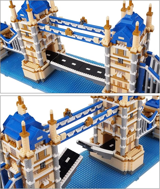 Building Blocks Set London Tower Bridge Model Micro Mini Blocks 3800 PCS Architecture Model Kits