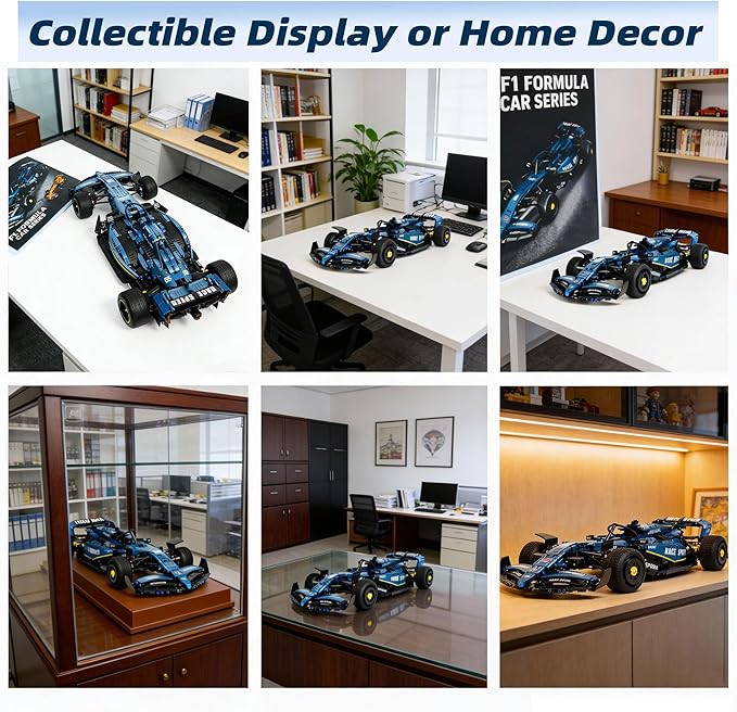 Formula 1 Model Car Kits for Adults Aston Martin F1 Car with Realistic Details F1 Toys Building Sets Craft for Display Formula 1 Racing Gifts for Teen Boys Ideal F1 Gifts for Men