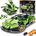 STEM Building Blocks Kit for Kids - 2 in 1 Remote Control Race Car and Robot Toy Great Gift for Boys Teens Age 6 7 8-12+ Year Old Who Love Engineering and RC Sports Car Toys