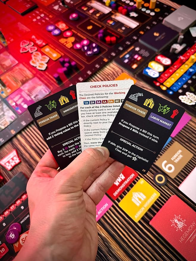 Hegemony: Crisis &amp Control Expansion - Add New Automas &amp Modules Solo Play Unique Asymmetric Card Driven Game Board Game Ages 14+ 1-4 Players
