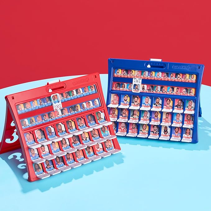 Guess Who? NFL Edition Board Game | Officially Licensed NFL Game for Kids and Families | Ages 6+ | 2 Players | 15 Mins. | Football Games