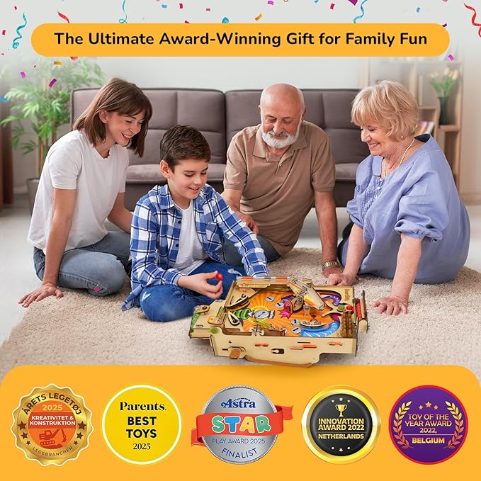 Smartivity DIY Pinball Machine for Kids 8-14 Years Old | Global Award Winning Arcade Game | Build Your Own Pinball I Birthday Gift for Smart Kids | STEM Toy for Boys &amp Girls