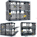 Military Base Cage Animals Accessories: Military Police Jail Chain Building Block SetsJurassic Dinosaur Cage Fence Rope Bricks Parts and Pieces Toys (1PCS)