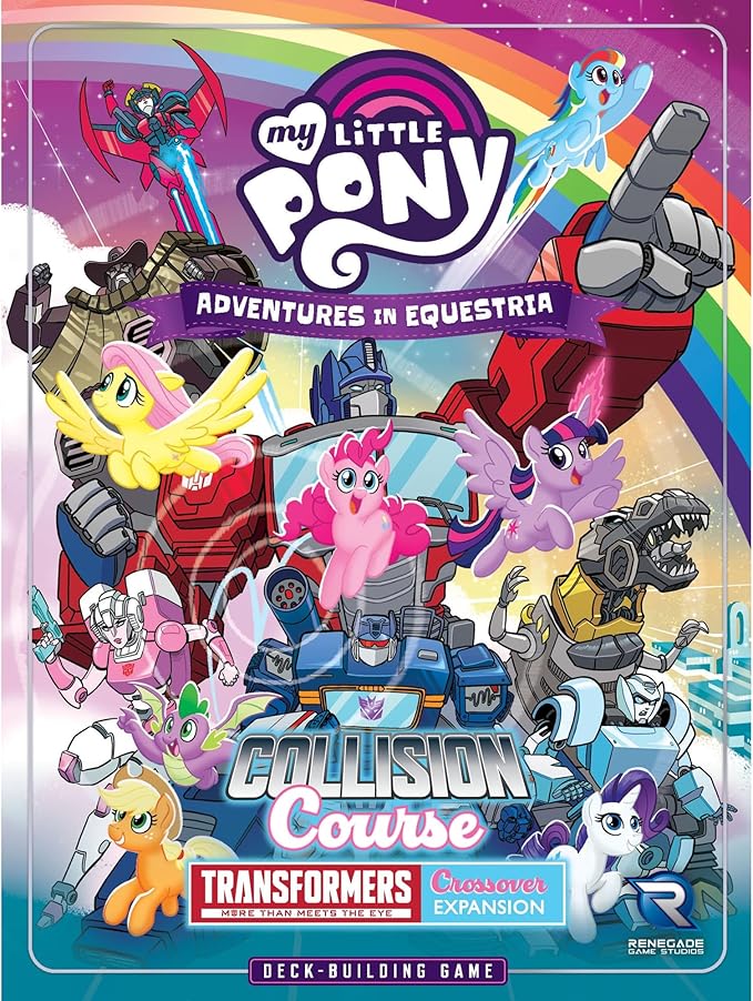 Renegade Game Studios My Little Pony Deck Building Game: Transformers Crossover Expansion with Autobots &amp Mane Six