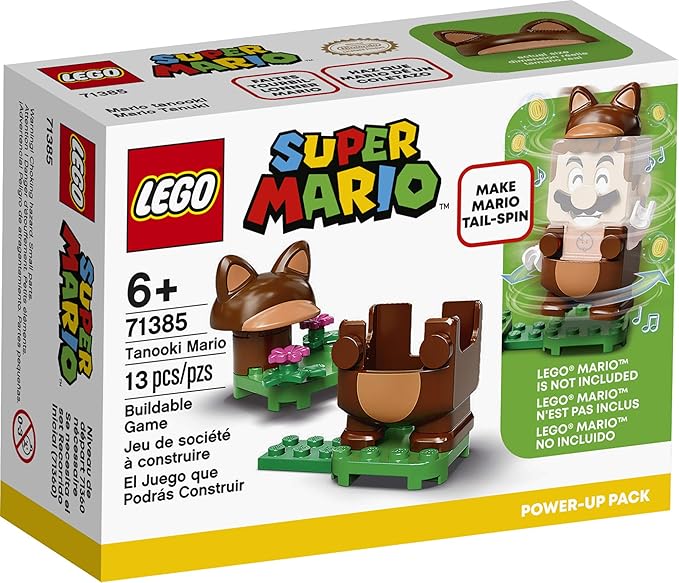 LEGO Super Mario Tanooki Mario Power-Up Pack 71385 Building Kit Collectible Gift Toy for Creative Kids New 2021 (13 Pieces)