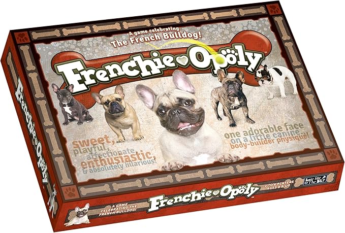 Late for The Sky Frenchie-Opoly | French Bulldog Board Game for Families &amp Adults 2-6 Players Ages 8+ Dog Lover Gift Strategy Property Trading Game