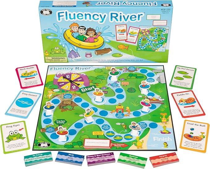 Super Duper Publications | Fluency River® Fluency Speech Improvement Board Game | Educational Learning Resource for Children