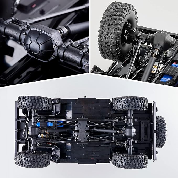 Rochobby BEEZRC 1/10 mashigan RC Rock Crawler for Adults 4WD Off-Road Remote Control Truck Hobby Grade RC Crawler RS Need to Complete