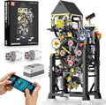 Mould King Cyberpunk Clock Building Set 10159 APP Control Smart Clock with 4 Dials &amp Chiming Bird Alarm 3181+ PCS Large Building Kit Home Desk Decor Collectible Building Toys for Adults Age 14