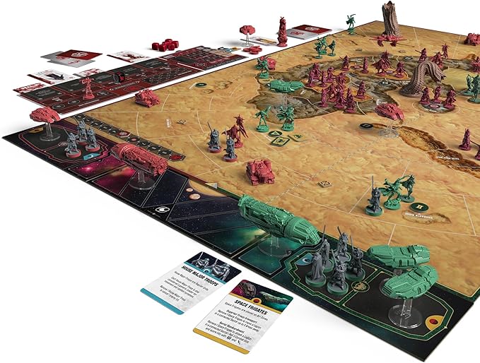 Dune: The Spacing Guild Board Game Expansion - Tabletop Miniatures Strategy Game with Asymmetric Gameplay for Kids and Adults Ages 14+ 1-4 Players 120 Minute Playtime Made by CMON