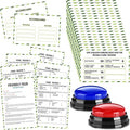 Family Reunion Friendly Feud Game with 2 Answer Buzzers Feud Cards for Game Night Fun Trivia Quiz for Party Groups Team Building(Colorful Family)