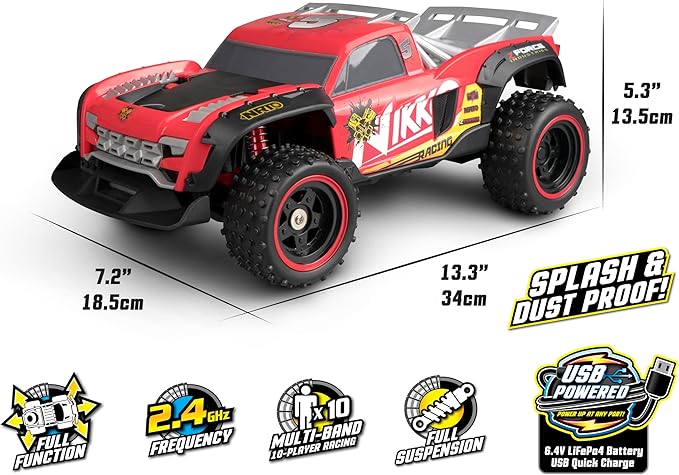 Pro Trucks Nikko Racing #5 - RC Truck Remote Controlled Truck Splash Dust Proof Suspension Off-Road Mud Sand Dirt Snow
