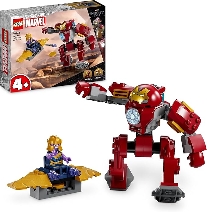 Lego 76263 Marvel Iron Man Hulkbuster vs. Thanos Set for Children from 4 Years Superhero Action Based on Avengers: Infinity War with Buildable Action Figure Toy Plane and 2 Mini Figures