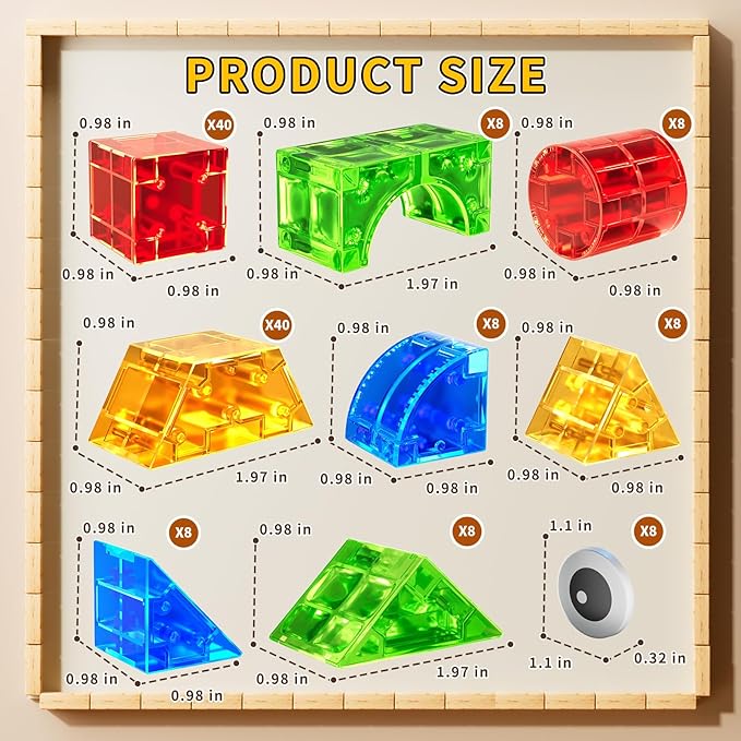 Magnet Toy for Toddlers 3-5 115 Pieces Magnet Building Toys for Kids 4-8 Preschool Educational Christmas Birthday Gifts Toys for Kids Ages 3-5 Year Old Boys and Girls