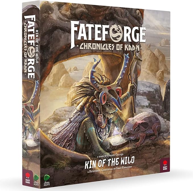 Mighty Boards: Fateforge: Chronicles of Kaan - Kin of The Wild Expansion - Epic Miniatures Board Game Introduces Pet Companions Age 14+ 1-4 Players