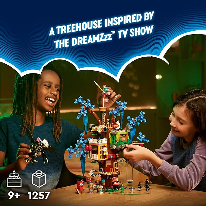 Lego DREAMZzz Fantastical Tree House 71461 Features 3 Detailed Rooms Building Toy for Kids Ages 9+ with Big Imaginations Includes Mrs. Castillo Izzie Mateo and The Night Hunter Minifigures
