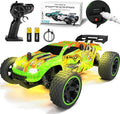 Tecnock RC Cars for Kids 1:18 Scale 2WD RC Car with USB-C Easy Charging 2.4GHz Remote Control Car with LED Lights &amp 50 Mins Playtime Toys Gifts for Boys &amp Girls Ages 8-12