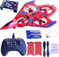 Remote Control AirplaneRC Plane for Adults with LED Lights 360° Flip Fighter Jet Drone Flying Toys Easy to Fly for Beginner 14+ Years Old (Red)