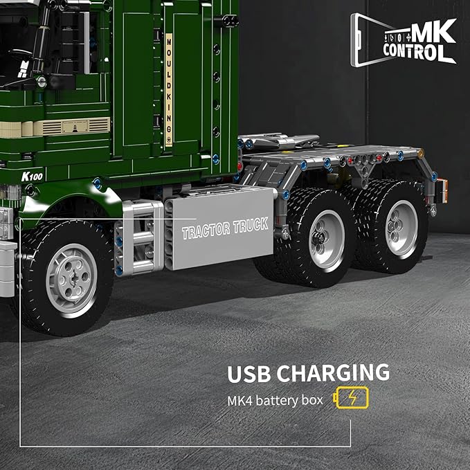 Mould King Tractor Truck Block Kits Model MOC Building Blocks Set to Build Gift for Age 14+/Adults Collections Enthusiasts(2060 Pieces with Motor/APP Remote Control)