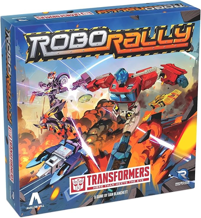 Renegade Game Studios Robo Rally Transformers Racing Board Game - 2-4 Players Ages 14+ Strategic Gameplay