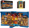 Reobrix Shire Booknook Building Set with Light H.obbit-Themed DIY Bookend Building Block Kit for Adults Medieval Dragon Book Nook 3398PCS Bookshelf Home Decor for Age 14+