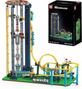Mould King 11031 Loop Coaster Set Space Elevator Roller Coaster Building Sets Space Amusement Park Funfair Track with Train Idea Gift