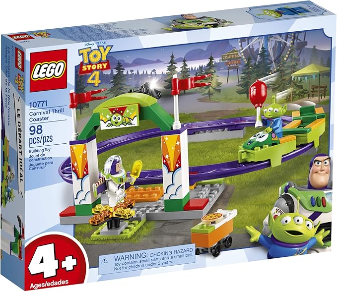 LEGO | Disney Pixar's Toy Story 4 Carnival Thrill Coaster 10771 Building Kit (98 Pieces)