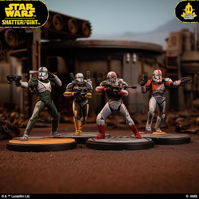 Asmodee Star Wars Shatterpoint Delta Squad Form Up Squad Pack - Includes Boss Fixer Sev &amp Scorch Tabletop Miniatures Strategy Game for Kids and Adults Ages 14+ 2 Players 90 Min Playtime