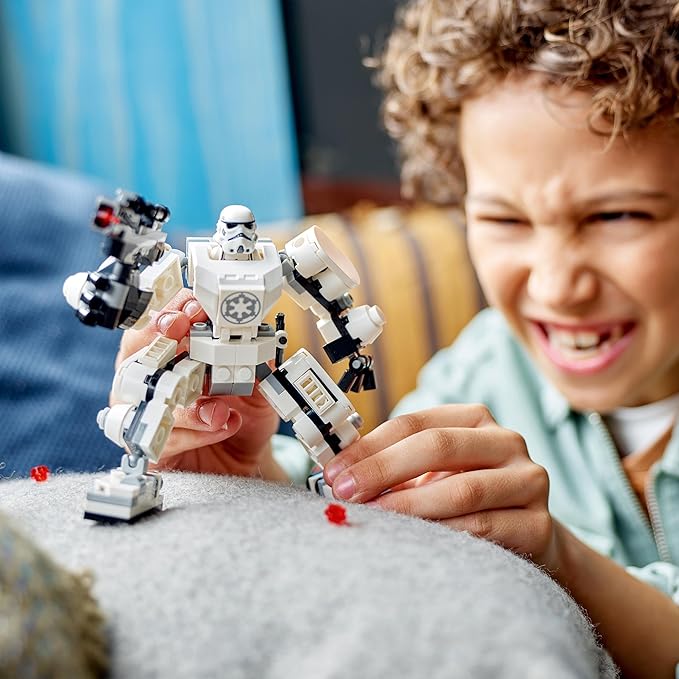 Lego 75370 Star Wars The Stormtrooper Robot Buildable Figure Model with Articulated Parts Minifigure and Blaster Tenon Launcher Toy for Kids Boys and Girls from 6 Years Old