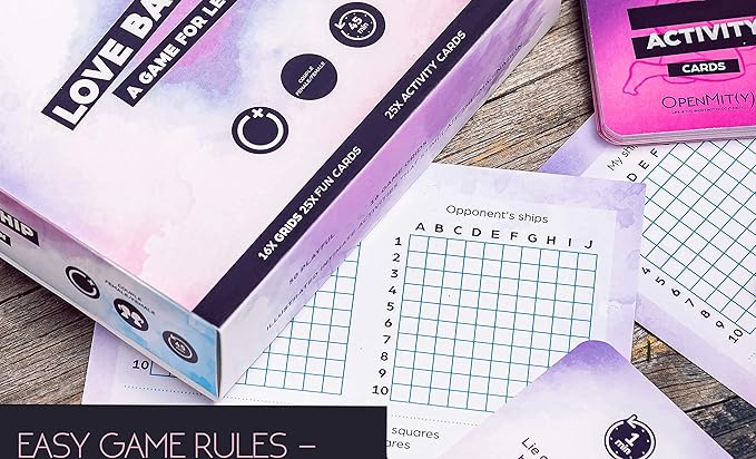 OpenMity Love Battleship – Fun &amp Playful Game for Lesbian Couples – Cute Game for Date Night Ideas