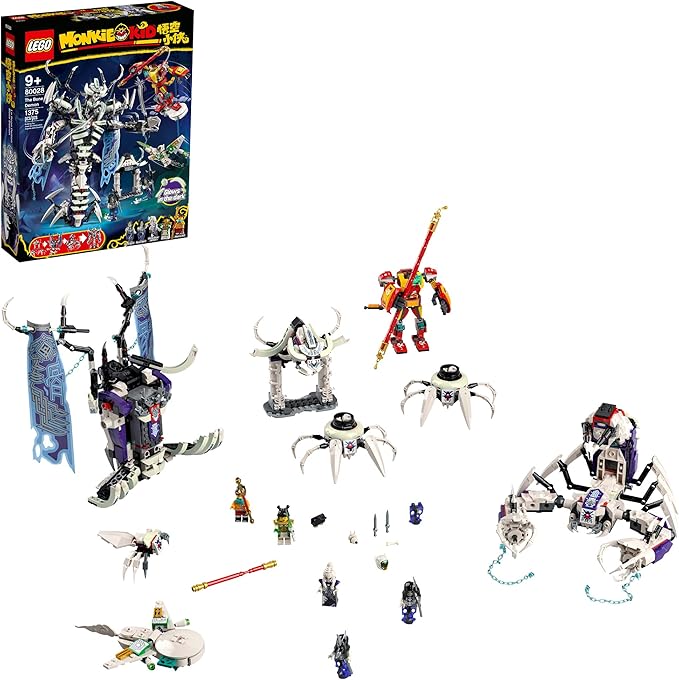 LEGO Monkie Kid The Bone Demon 80028 Creative Toy Building Kit Awesome Play-as-You-Build Set for Kids (1375 Pieces)