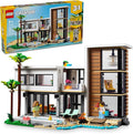 LEGO Creator 3 in 1 Modern Toy House - Kids Toy Building Set with 3 Building Options for Boys &amp Girls Ages 9+ - with 2 Minifigures for Pretend Play - Gift Idea for Birthday - 31153
