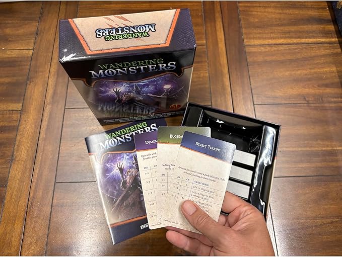 Nord Games: Wandering Monsters: Boxed Set - 5e RPG Storytelling Cards 300 Tarot Sized Cards Encounters by Environment Tabletop Roleplaying D&ampD