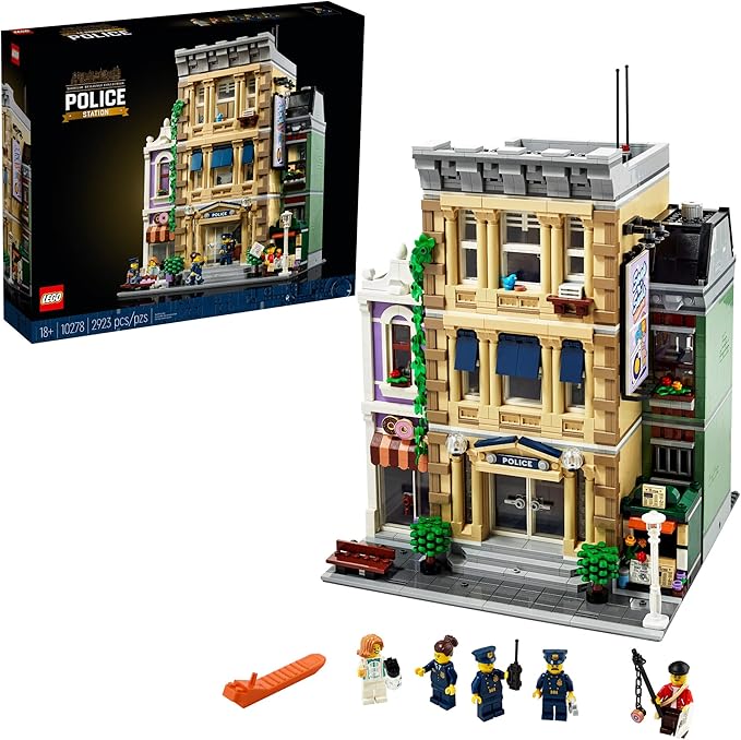 LEGO Police Station 10278 Building Kit A Highly Detailed Displayable Model for Adults New 2021 (2923 Pieces)