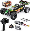 1/12 Brushless RC Cars for AdultsRemote Control Car for Fast Max 42 MPH 4X4 High Speed Racing RC Buggy with 3S 2200 mAh BatteryFast Off-Road RC Truck Suitable as Giftfor Beginner-Orange Green