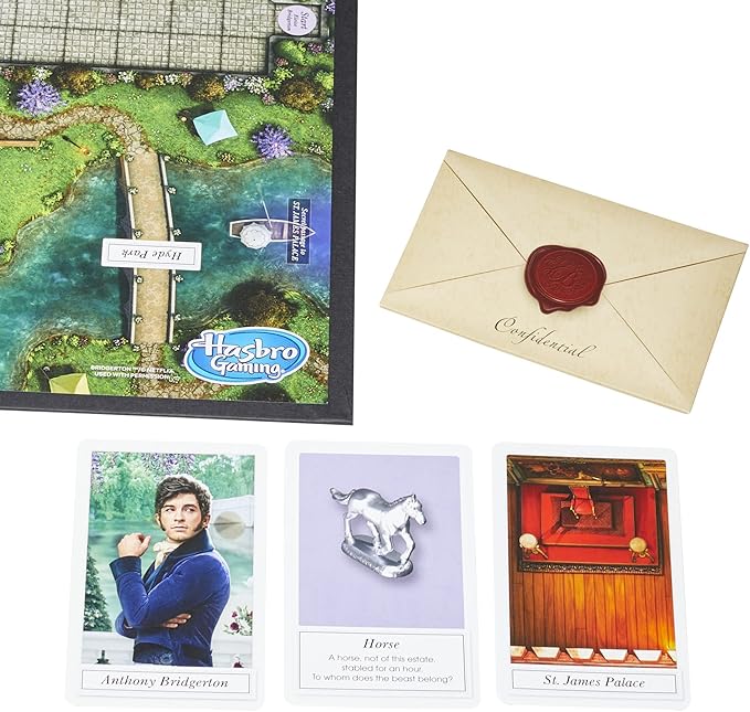 Hasbro Gaming Clue: Bridgerton Edition-BoardGame for Ages 17+Game for Bridgerton Fans for 3-6 Players Inspired by Shondaland's Original Series on Netflix