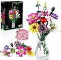 Utbttor Flowers Bouquet Building Set Flower Botanical Collection Building Kit Toys Office Home Decoration Valentine Day Birthday Mother's Day for Him and Her Kids Adults(No Vase)-699Pcs