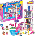 MEGA Barbie Color Reveal Building Toys Set DreamHouse with 545 Pieces 5 Micro-Dolls 6 Pets and Accessories 30 + Surprises Kids Ages 6+ Years
