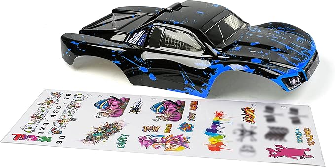 SummitLink Custom Body Muddy Blue Over Black Compatible for 1/10 Scale RC Car or Truck (Truck not Included) SS-BB-02