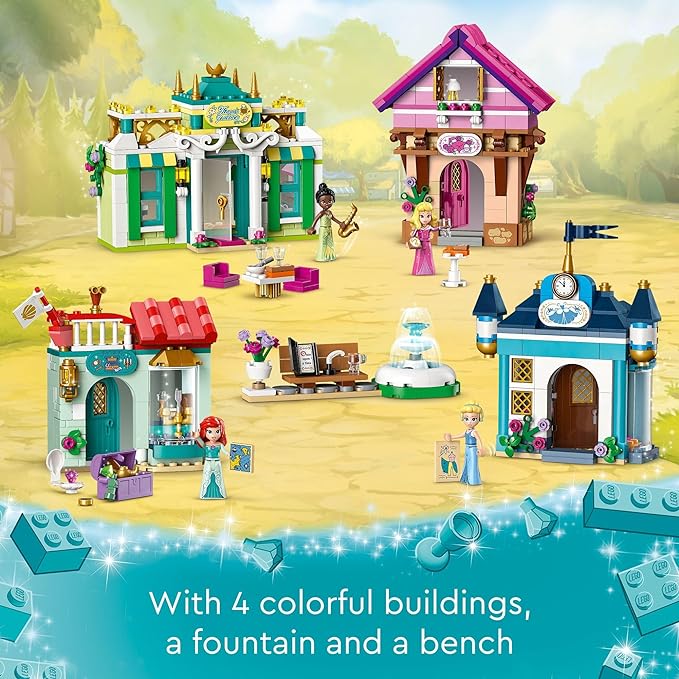 LEGO Disney Princess Market Adventure Building Toy Set - Pretend Play Disney Toy Figures &amp Playsets for Girls &amp Boys Ages 6+ - Gifts for Kids Birthdays Events - 43246