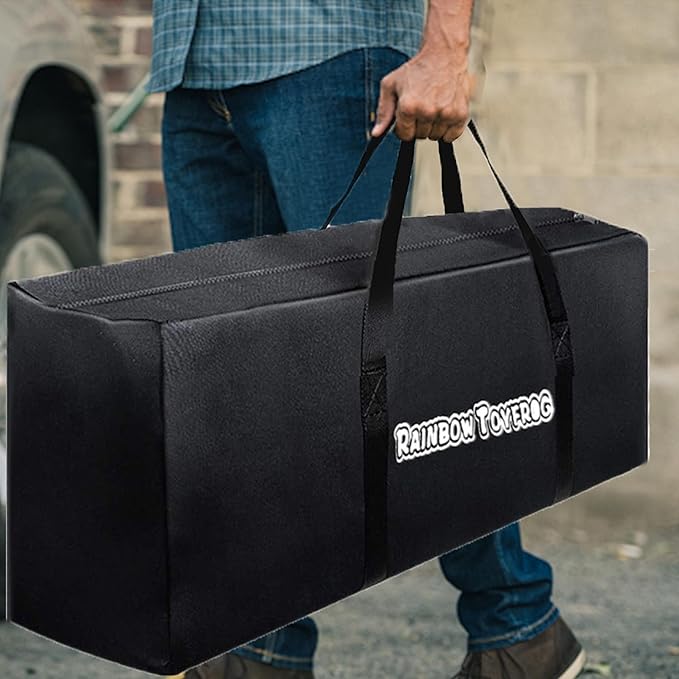 Giant 4 in a Row Connect Game Carrying Duffle Bag - Easy Storage &amp Transportation for Life Size Jumbo 4 to Score Connect Four Outdoor Board Game (Game Not Included)47Convas Sport Travel Duffle Ba