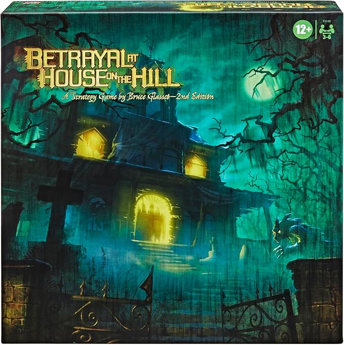 Hasbro Gaming Avalon Hill Betrayal at The House on The Hill Second Edition Cooperative Board Game Ages 12 and Up 3-6 Players 50 Chilling Scenarios