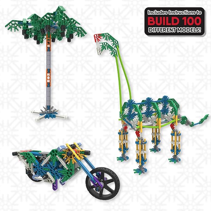 K'NEX - 100 Model Building Set ‚ 863 Pieces STEM Building Kid Construction Set‚ Ages 7+