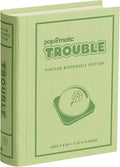 WS Game Company Trouble Vintage Bookshelf Edition Linen Wrapped Book Box &amp Slipcase Pop-O-Matic Die Roller Classic Board Games for Kids &amp Adults Ages 5+