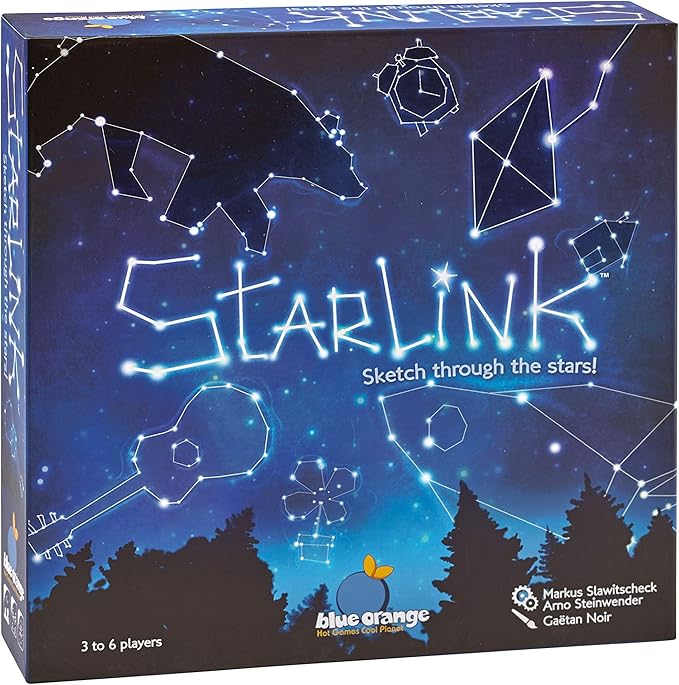 Blue Orange Games Starlink Party Game- New Party Drawing Game for 3 to 6 Players. Recommended for Ages 8 &amp up