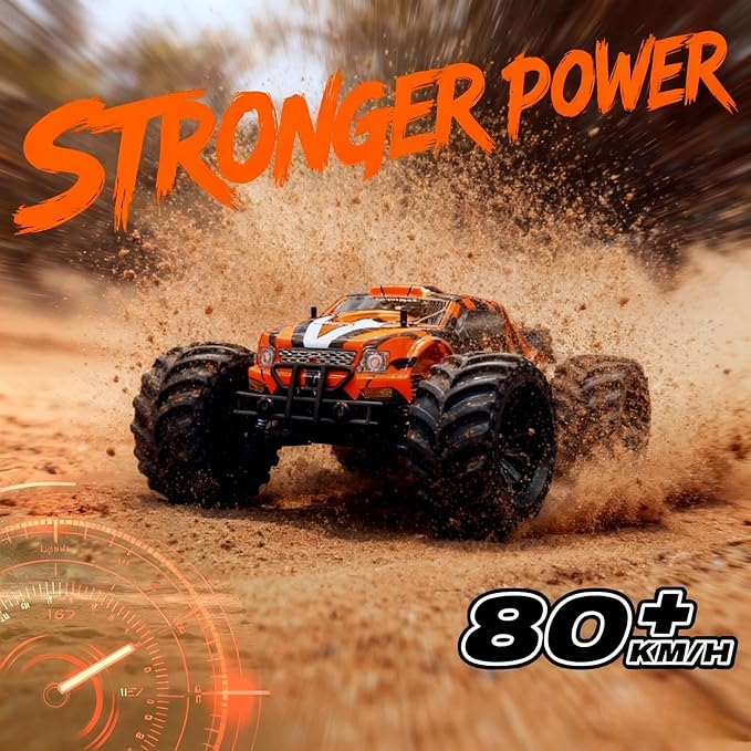 JLBRACINGRC 1/10 Brushless RC Car for AdultsFast 50+ mph High Speed RTR RC Truck 4WD Offroad Monster Truck 2.4GHZ Radio Controlled Electric Remote Control Car IPX7 Waterproof Racing Vehicle
