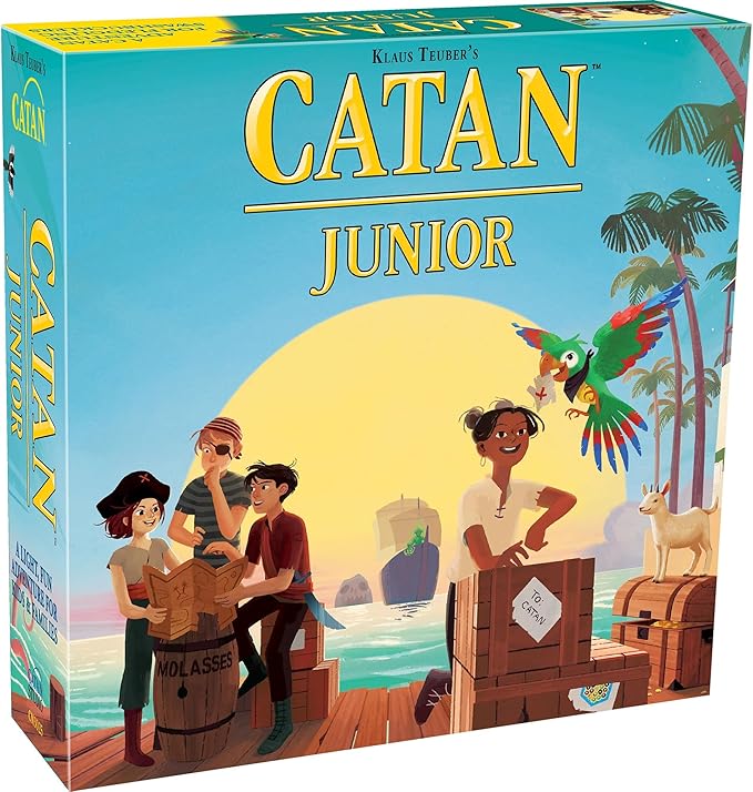 CATAN Junior Board Game - Swashbuckling Adventure for Young Pirates! Strategy Game Fun Family Game for Kids and Adults Ages 6+ 2-4 Players 30 Minute Playtime Made by CATAN Studio