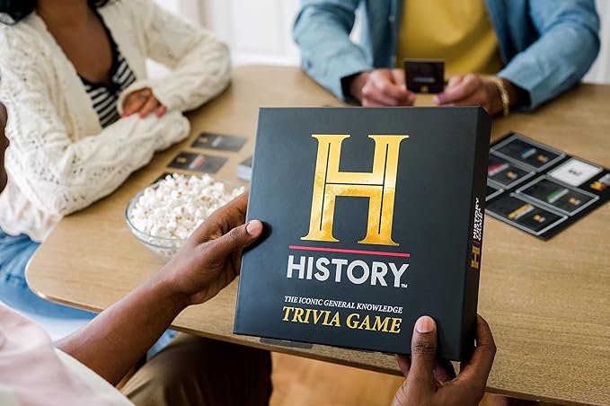 HISTORY Channel Trivia Game Deluxe – 2400 General Knowledge Questions Including 80s &amp 90s Trivia | HISTORY Trivia Card &amp Party Game for Adults Families &amp Board Game Night – Great Gift for