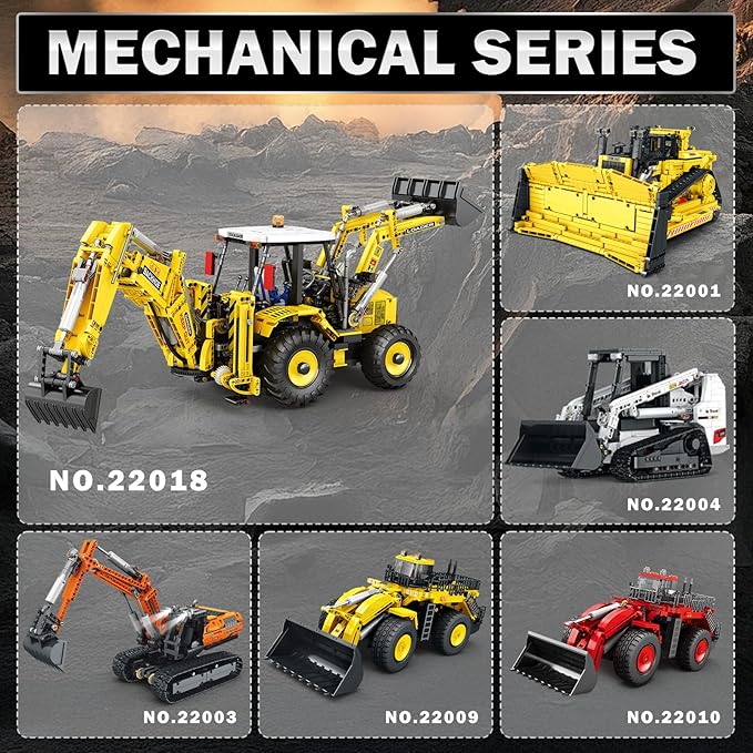 Reobrix Loader Building Set Toy Excavator 22018 Excavator Toy 2231 Construction Toys Building Toys for Adults