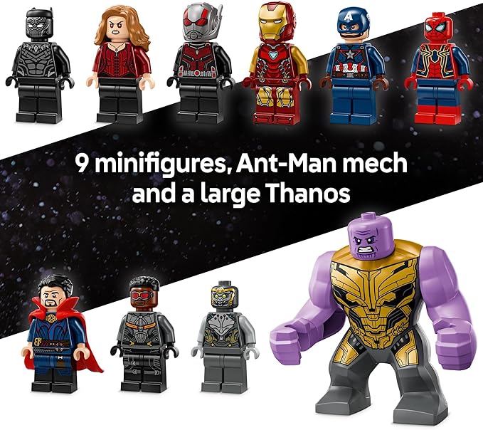 LEGO Marvel Avengers: Endgame Final Battle - Super Hero Building Set for Kids Ages 10+ - 10 Figures Including Iron Man Black Panther and Iron Spider - Birthday Gift for Boys and Girls - 76323